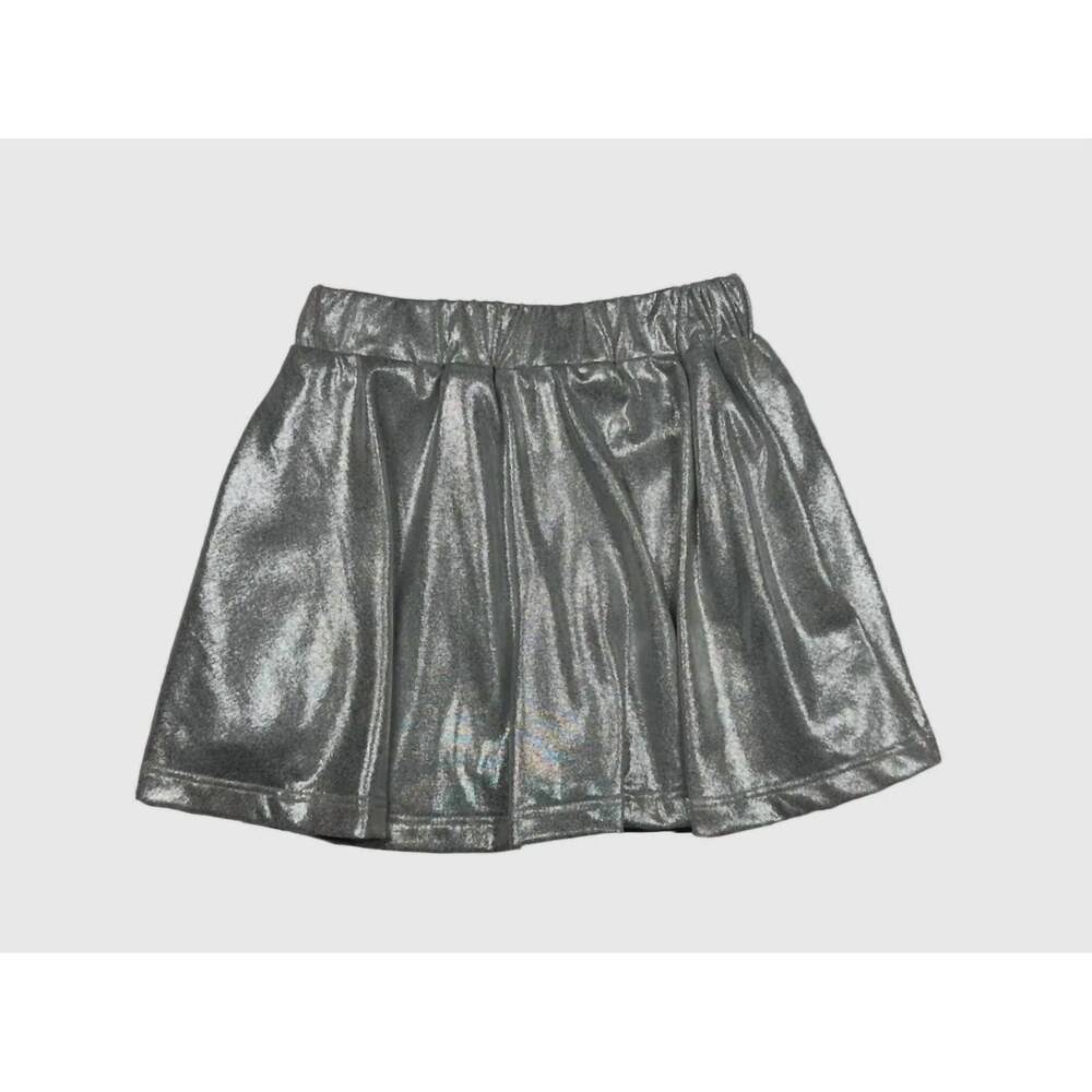 NEW EMMA JEAN girls' blakely sparkle skort in silver